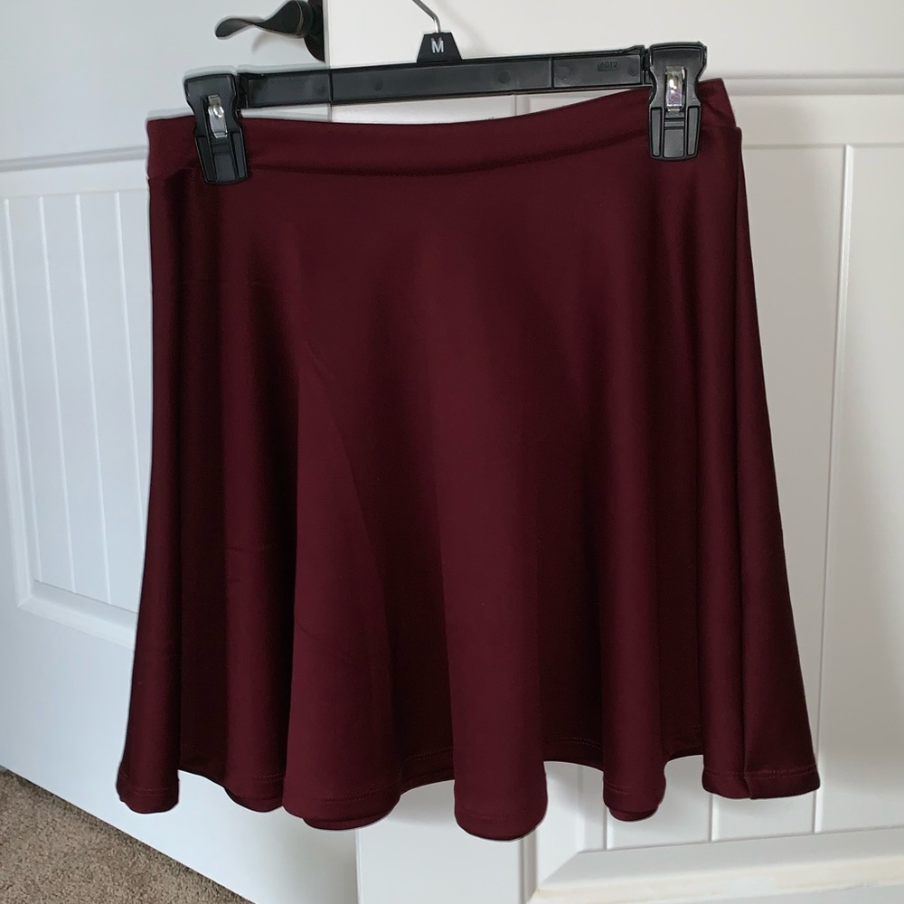 Maroon skirt